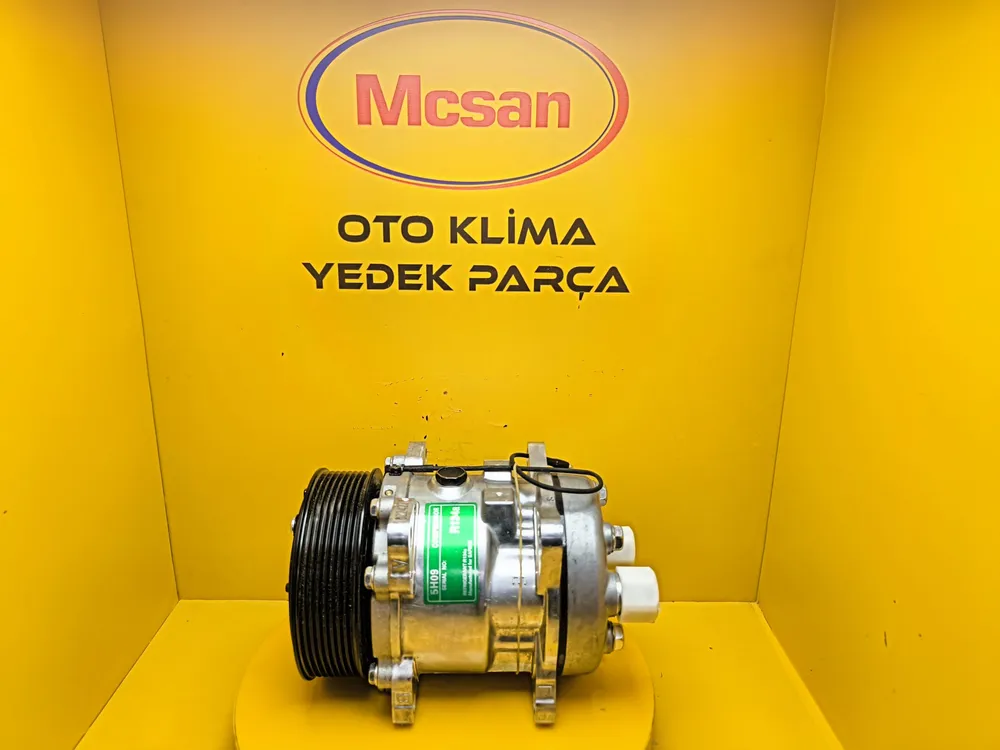 5H09 12V 8PK Arkadan Çıkış İnce Kalın Üniversal Klima Kompresörü 5H09 12V 8PK Arkadan Çıkış İnce Kalın Üniversal Klima Kompresörü - Gorsel 1