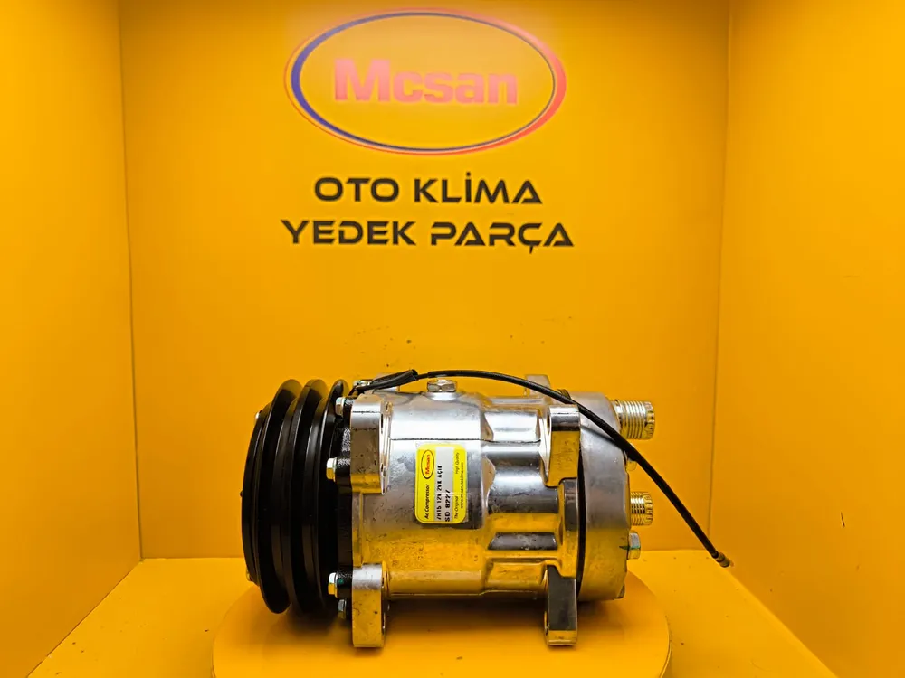 7H15 12v 2Vk Arkadan Çıkış İnce Kalın Üniversal Klima Kompresörü 7H15 12v 2Vk Arkadan Çıkış İnce Kalın Üniversal Klima Kompresörü - Gorsel 2