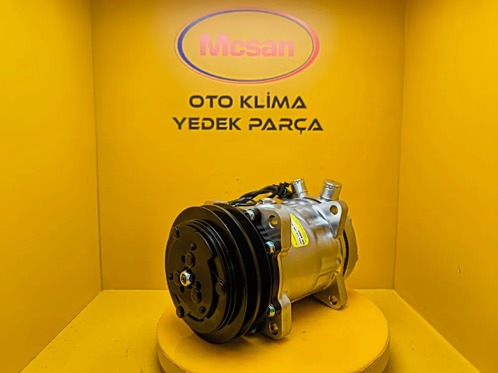 7H15 12v 2Vk Üstten Çıkış İnce Kalın Üniversal Klima Kompresörü SD8028 7H15 12v 2Vk Üstten Çıkış İnce Kalın Üniversal Klima Kompresörü SD8028 - Gorsel 2