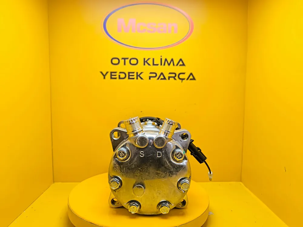 7H15 12v 2Vk Üstten Çıkış İnce Kalın Üniversal Klima Kompresörü SD8028 7H15 12v 2Vk Üstten Çıkış İnce Kalın Üniversal Klima Kompresörü SD8028 - Gorsel 4