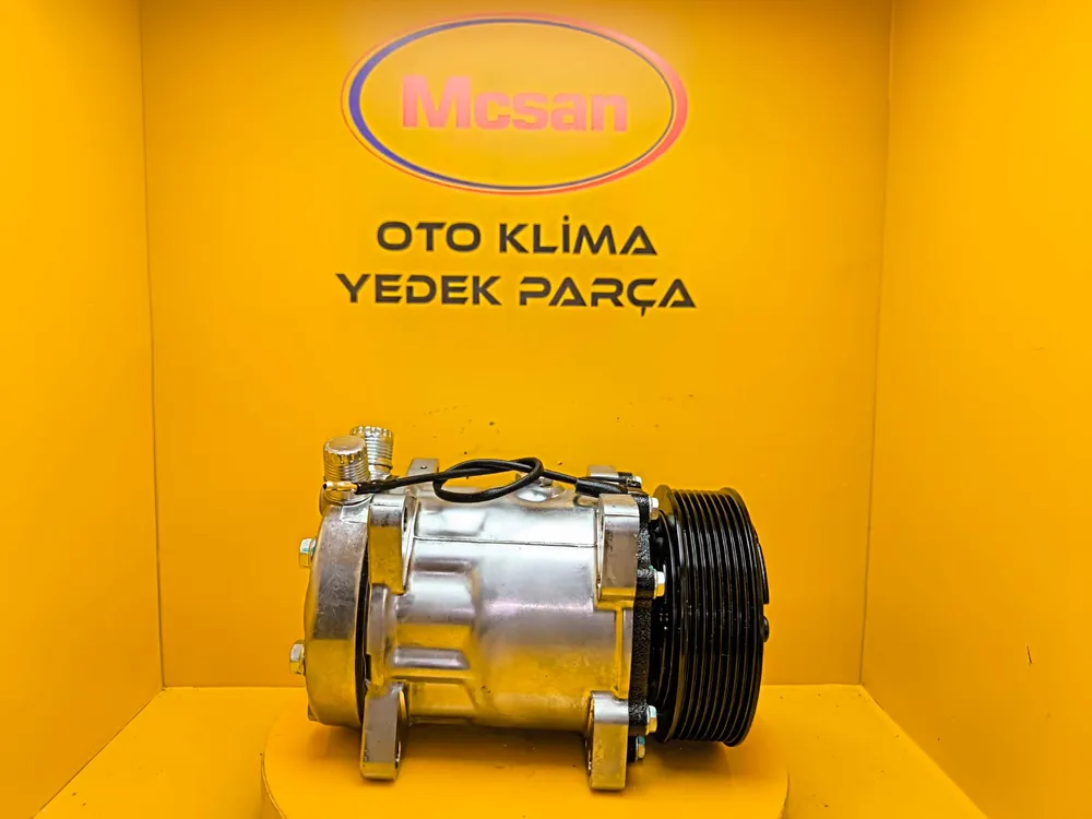 7H15 12v 8Pk Üstten Çıkış İnce Kalın Üniversal Klima Kompresörü SD8028 7H15 12v 8Pk Üstten Çıkış İnce Kalın Üniversal Klima Kompresörü SD8028 - Gorsel 3
