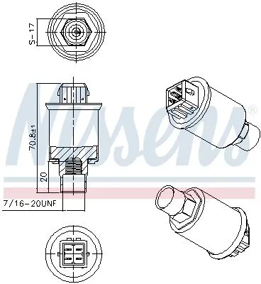 Audi Ford Seat Skoda Volkswagen Klima Basınç Müşürü 1H0959139 Audi Ford Seat Skoda Volkswagen Klima Basınç Müşürü 1H0959139 - Gorsel 3