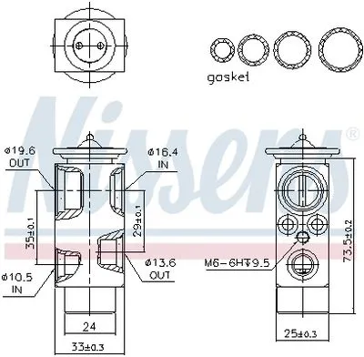 64111380506 BMW 3 Serisi E36 Expansion (Genleşme) Valfi BMW 3 Serisi E36 Expansion (Genleşme) Valfi 64111380506 - Gorsel 3