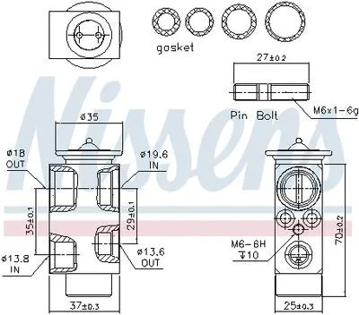 64116921051 BMW 5 Serisi E60 Expansion (Genleşme) Valfi BMW 5 Serisi E60 Expansion (Genleşme) Valfi 64116921051 - Gorsel 3