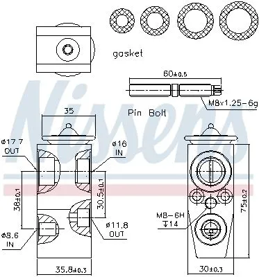 Chevrolet Cruze Opel Astra J Expansion (Genleşme) Valfi 1618226 Chevrolet Cruze Opel Astra J Expansion (Genleşme) Valfi 1618226 - Gorsel 3