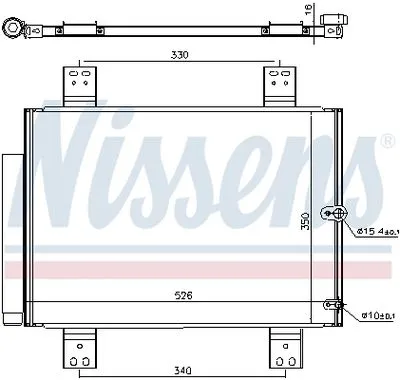 88450B4020 Daihatsu Terios Klima Radyatörü Kondanser Daihatsu Terios Klima Radyatörü Kondanser 88450B4020 - Gorsel 2