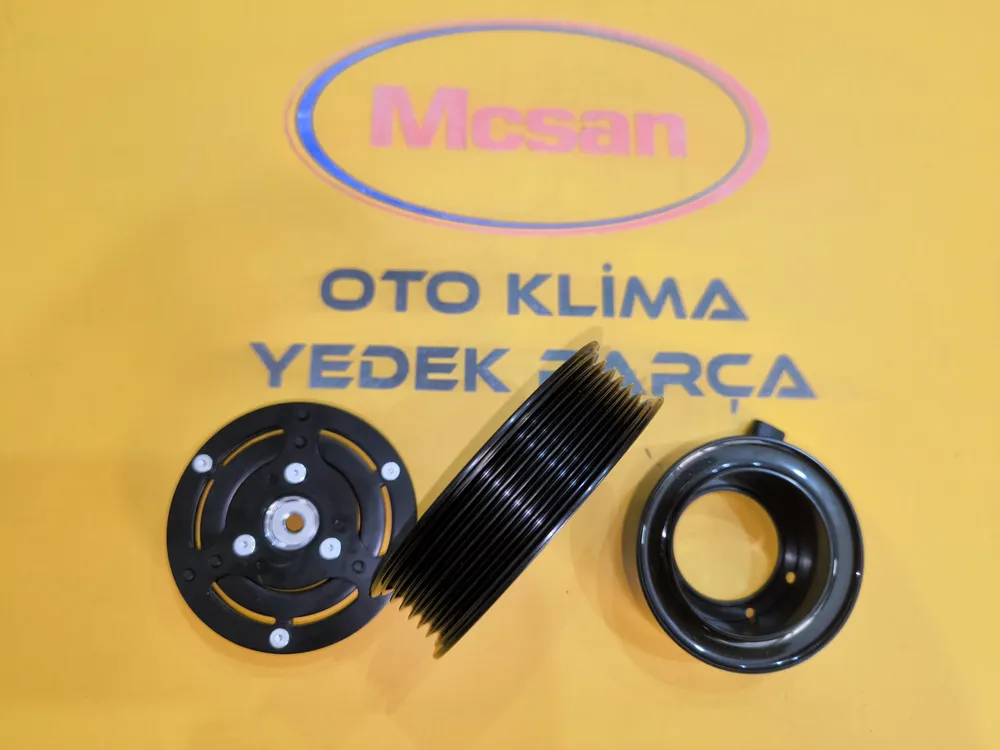 Fiat Albea - Doblo 1.3 M.Jet Klima Kompresörü Kasnak Seti Denso 6 Pk Fiat Albea - Doblo 1.3 M.Jet Klima Kompresörü Kasnak Seti Denso 6 Pk - Gorsel 2