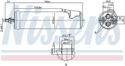 Ford Courier Drier 1.5 Tdci 2015-2023 Drier Kurutucu Filtre AE8319E892AB Ford Courier Drier 1.5 Tdci 2015-2023 Drier Kurutucu Filtre AE8319E892AB - Gorsel 4