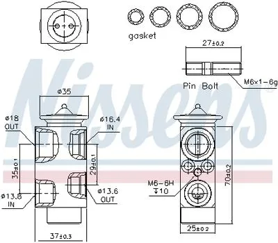 AV6N-19849-AB Ford Focus C-Max Expansion (Genleşme) Valfi Ford Focus C-Max Expansion (Genleşme) Valfi AV6N-19849-AB - Gorsel 2