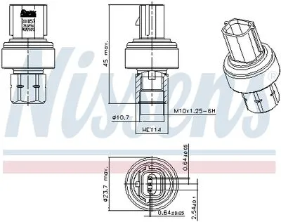 BT4319D594AA Ford Klima Basınç Müşürü Ford Klima Basınç Müşürü BT4319D594AA - Gorsel 3