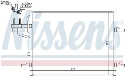 8V4119710AB Ford Kuga 2008-2012 Klima Radyatörü Kondanser Ford Kuga 2008-2012 Klima Radyatörü Kondanser 8V4119710AB - Gorsel 3