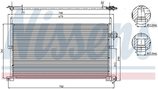 Ford Mondeo 2000-2007 Klima Radyatörü kondanser 1S7H19710BA Ford Mondeo 2000-2007 Klima Radyatörü kondanser 1S7H19710BA - Gorsel 3