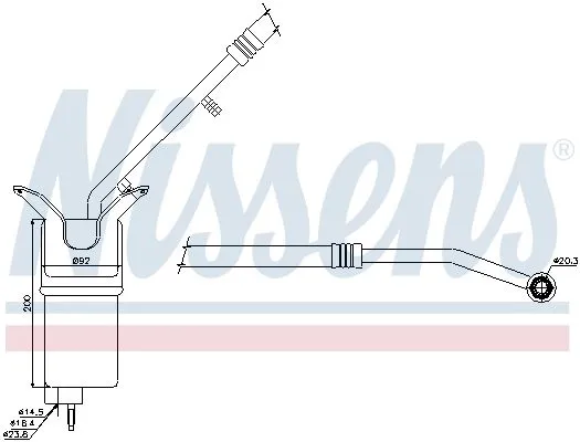 Ford Mondeo - Jaguar X-Type 2001-2007 Drier Kurutucu Filtre 1S7H19E647AA Ford Mondeo - Jaguar X-Type 2001-2007 Drier Kurutucu Filtre 1S7H19E647AA - Gorsel 3