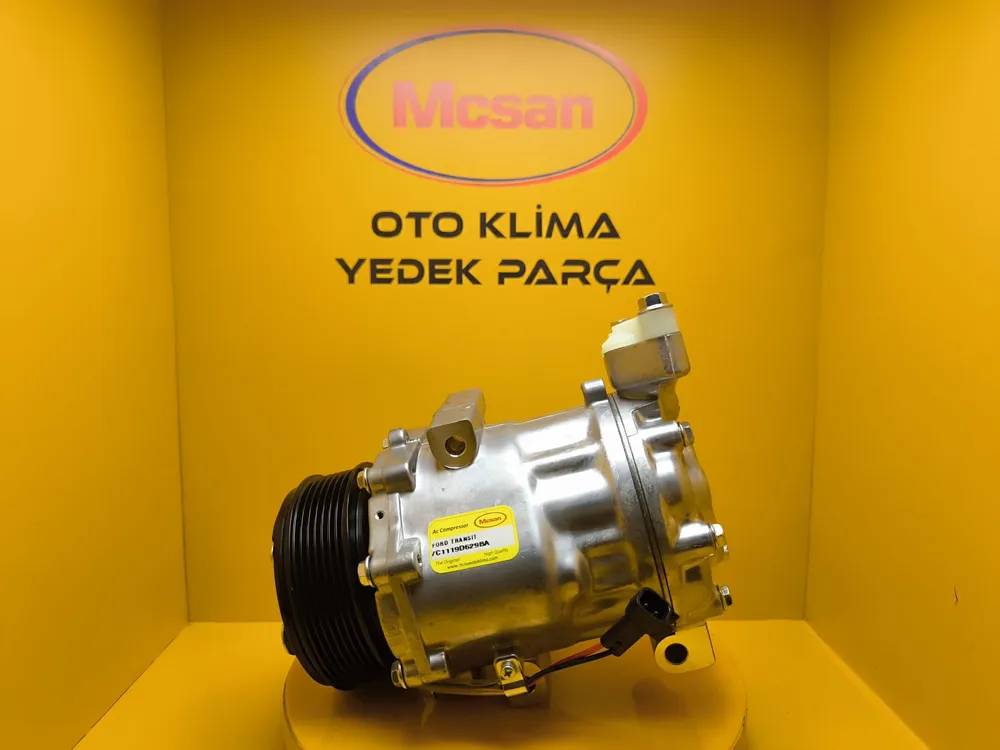Ford Transit 2.2 - 2.4 Tdci 2006-2014 Klima Kompresörü 7C1119D629BA Ford Transit 2.2 - 2.4 Tdci 2006-2014 Klima Kompresörü 7C1119D629BA - Gorsel 1