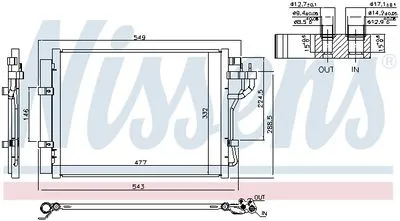 Hyundai İ10 1.0-1.2 2013-19 Klima Radyatörü Kondanser 97606-B9100 Hyundai İ10 1.0-1.2 2013-19 Klima Radyatörü Kondanser 97606-B9100 - Gorsel 3