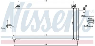 997200620 Mazda 323 1998-2004 Klima Radyatörü Kondanser Mazda 323 1998-2004 Klima Radyatörü Kondanser 997200620 - Gorsel 3