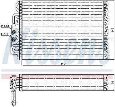 Mercedes C - CLK W202 W208 1993-2003 Klima Evaporatör A2028300258 Mercedes C - CLK W202 W208 1993-2003 Klima Evaporatör A2028300258 - Gorsel 5