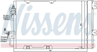 93178959 Opel Astra H - Zafira Klima Radyatörü Kondanser Opel Astra H - Zafira Klima Radyatörü Kondanser 93178959 - Gorsel 3