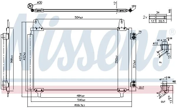 Opel Corsa F 1.2 - 1.5 2019+ Klima Radyatörü Kondanseri 9825371480 Opel Corsa F 1.2 - 1.5 2019+ Klima Radyatörü Kondanseri 9825371480 - Gorsel 3