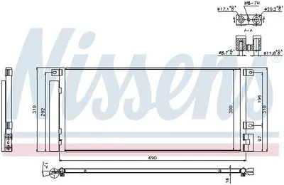 Opel Mokka 1.4 2012-2019 Klima Radyatörü Kondanser 95321793 Opel Mokka 1.4 2012-2019 Klima Radyatörü Kondanser 95321793 - Gorsel 3