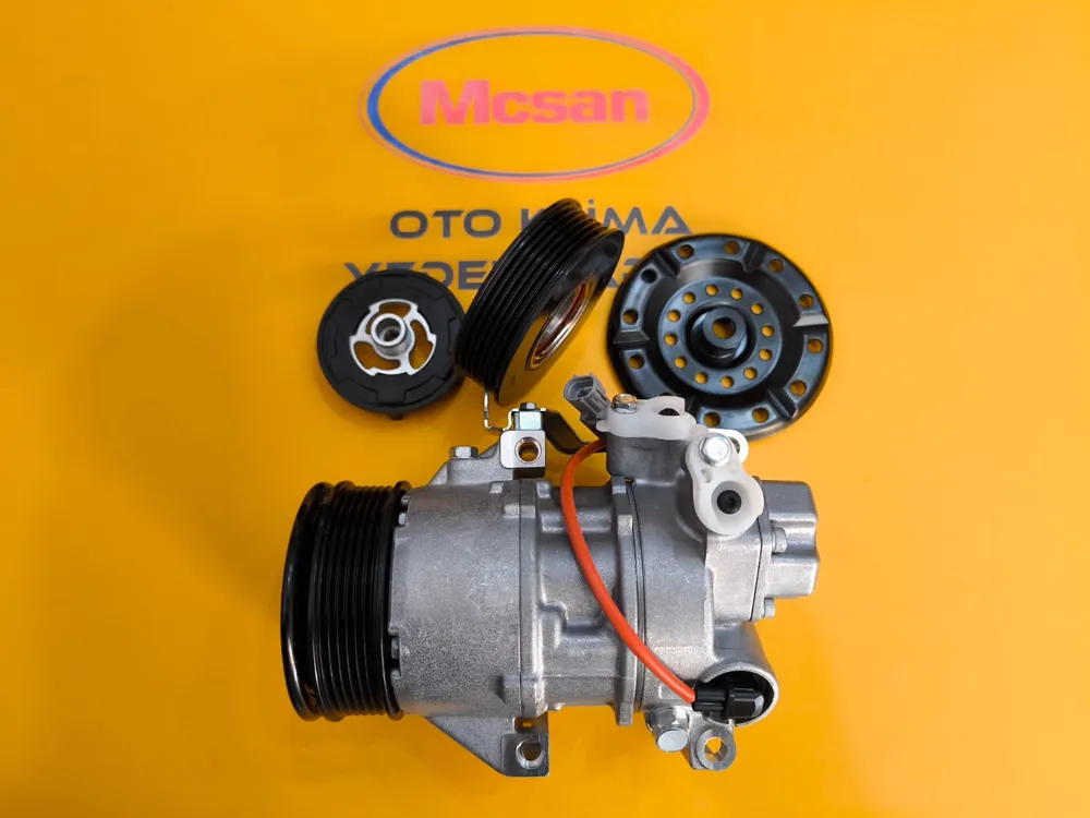 Toyota Auris Corolla Yaris Klima Kompresörü Kasnak Seti Denso 6PK 8831002720 Toyota Auris Corolla Yaris Klima Kompresörü Kasnak Seti Denso 6PK 8831002720 - Gorsel 1