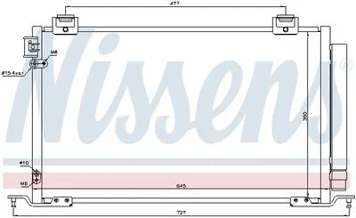 Toyota Avensis T25 2003-2008 Klima Radyatörü Kondanser 8845005120 Toyota Avensis T25 2003-2008 Klima Radyatörü Kondanser 8845005120 - Gorsel 3