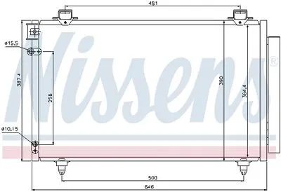 Toyota Corolla Verso 2004-2009 Klima Radyatörü Kondanser 88450-0F110 Toyota Corolla Verso 2004-2009 Klima Radyatörü Kondanser 88450-0F110 - Gorsel 3