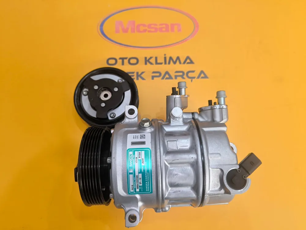 Volkswagen Golf 5-6 Klima Kompresörü Kasnak Seti Sanden 6Pk Volkswagen Golf 5 - 6 Kasnak Seti Sanden 6Pk - Gorsel 1