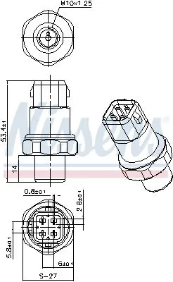 Volkswagen Passat / Audi A4 - A6 Klima Basınç Müşürü 8D0959482B Volkswagen Passat / Audi A4 - A6 Klima Basınç Müşürü 8D0959482B - Gorsel 4