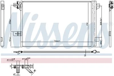 Volkswagen Transporter T6 2.0Tdi 2009-2024 Klima Radyatörü Kondanser 7E0820411F Volkswagen Transporter T6 2.0Tdi 2009-2024 Klima Radyatörü Kondanser 7E0820411F - Gorsel 3