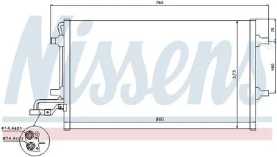30647932 Volvo S40 V50 2005-2013 Klima Radyatörü Kondanser Volvo S40 V50 2005-2013 Klima Radyatörü Kondanser 30647932 - Gorsel 3