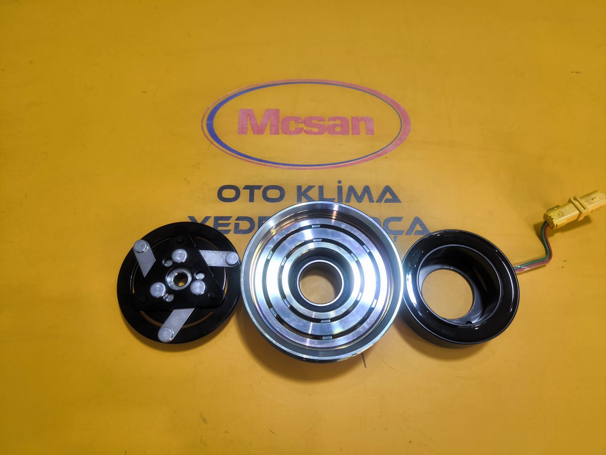 Renault Clio Klima Kompresörü Kasnak Seti SANDEN 6Pk Renault Clio Klima Kompresörü Kasnak Seti SANDEN 6Pk - Görsel 3